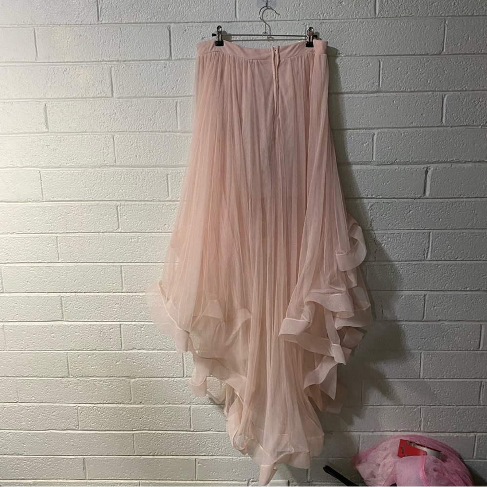 Vintage TLC’s Say Yes To The Prom Formal Fairy Maxi Skirt Layered Pastel Pink - Picture 8 of 9